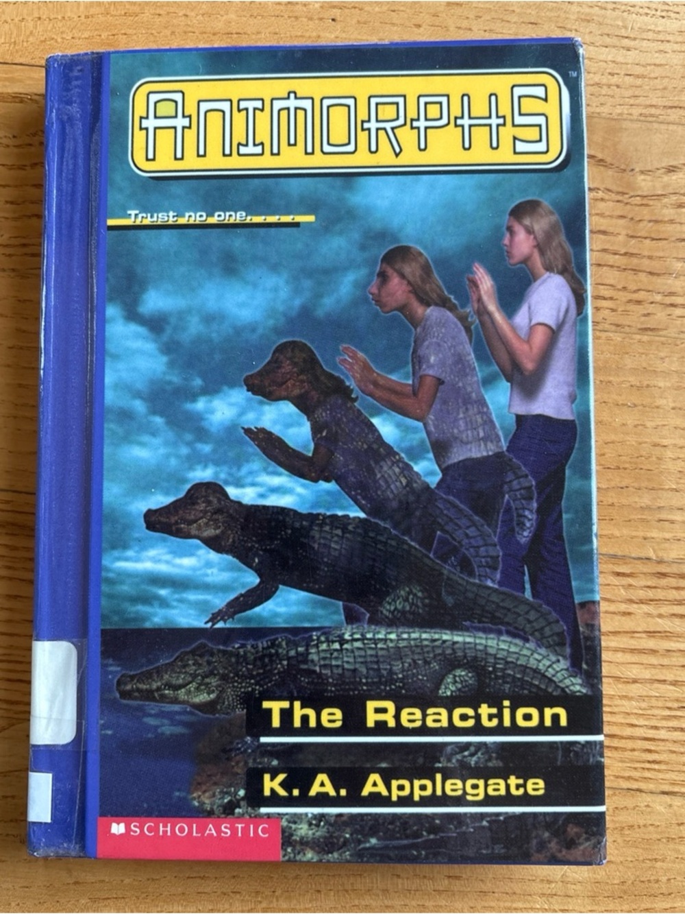 Animorphs #12 The Reaction HARDCOVER Book K.A. Applegate Croc Regent Y2K Vintage